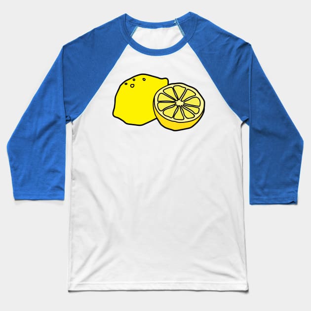 Lemon Baseball T-Shirt by Cathalo